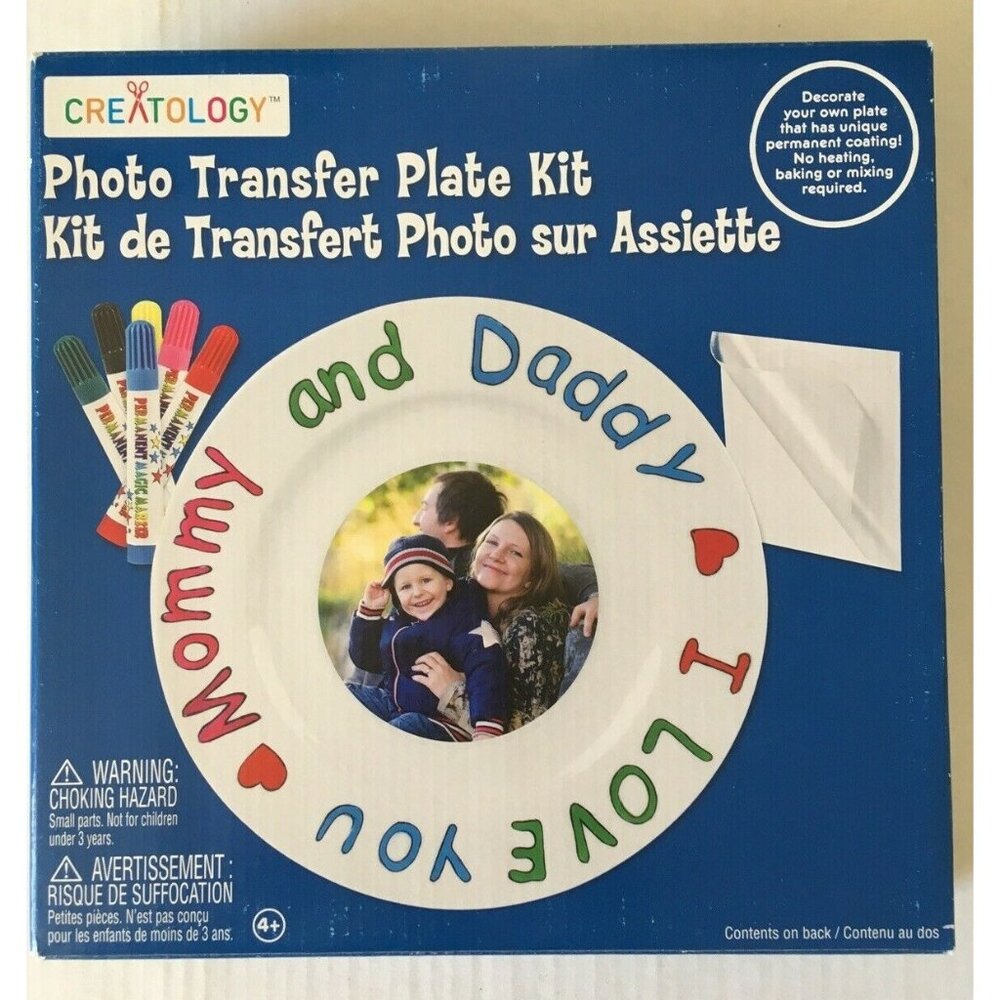 NIB Creatology Photo Transfer Plate Kit Michaels Decorative Only 4+  9"